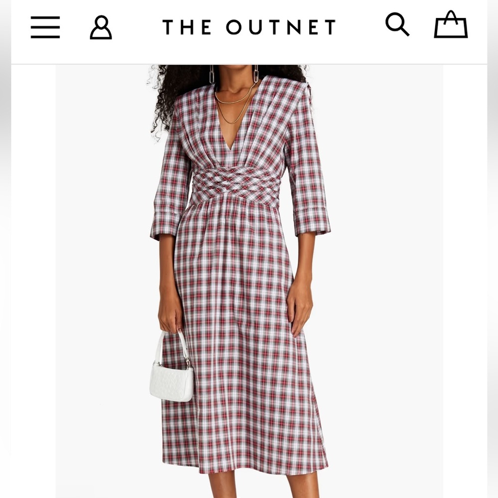 PHILOSOPHY DI LORENZO SERAFINI Tartan Print Dress